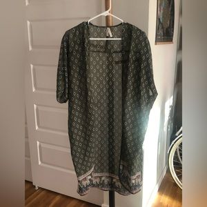 Long elephant kimono